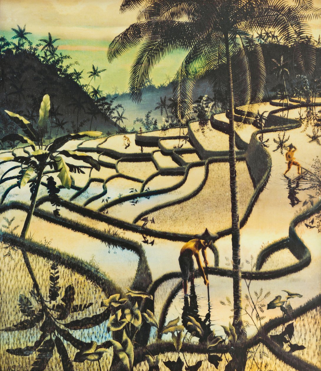 Preanger landschap door Walter Spies