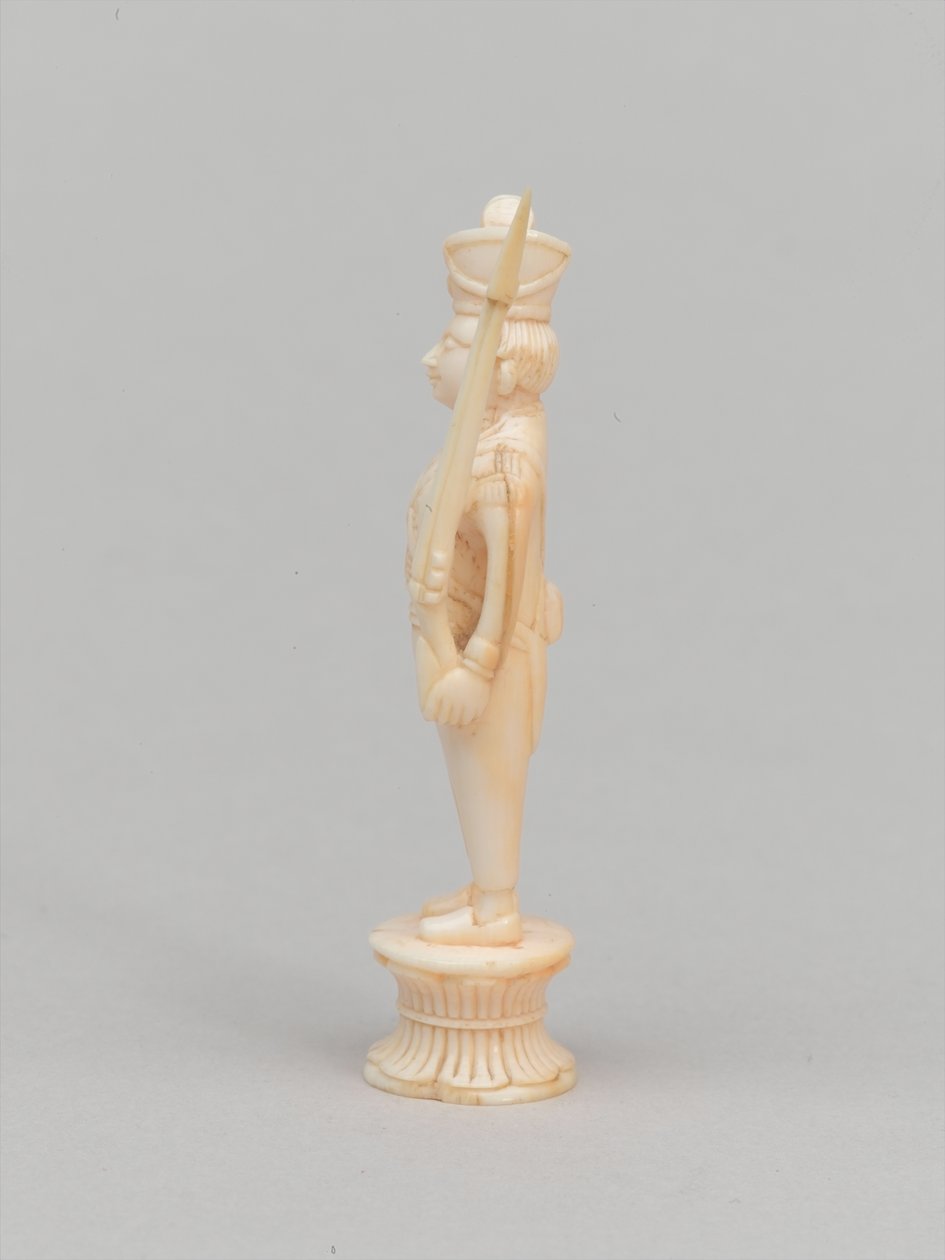 Witte pion, schaakstuk, India door Walter Stanley Paget