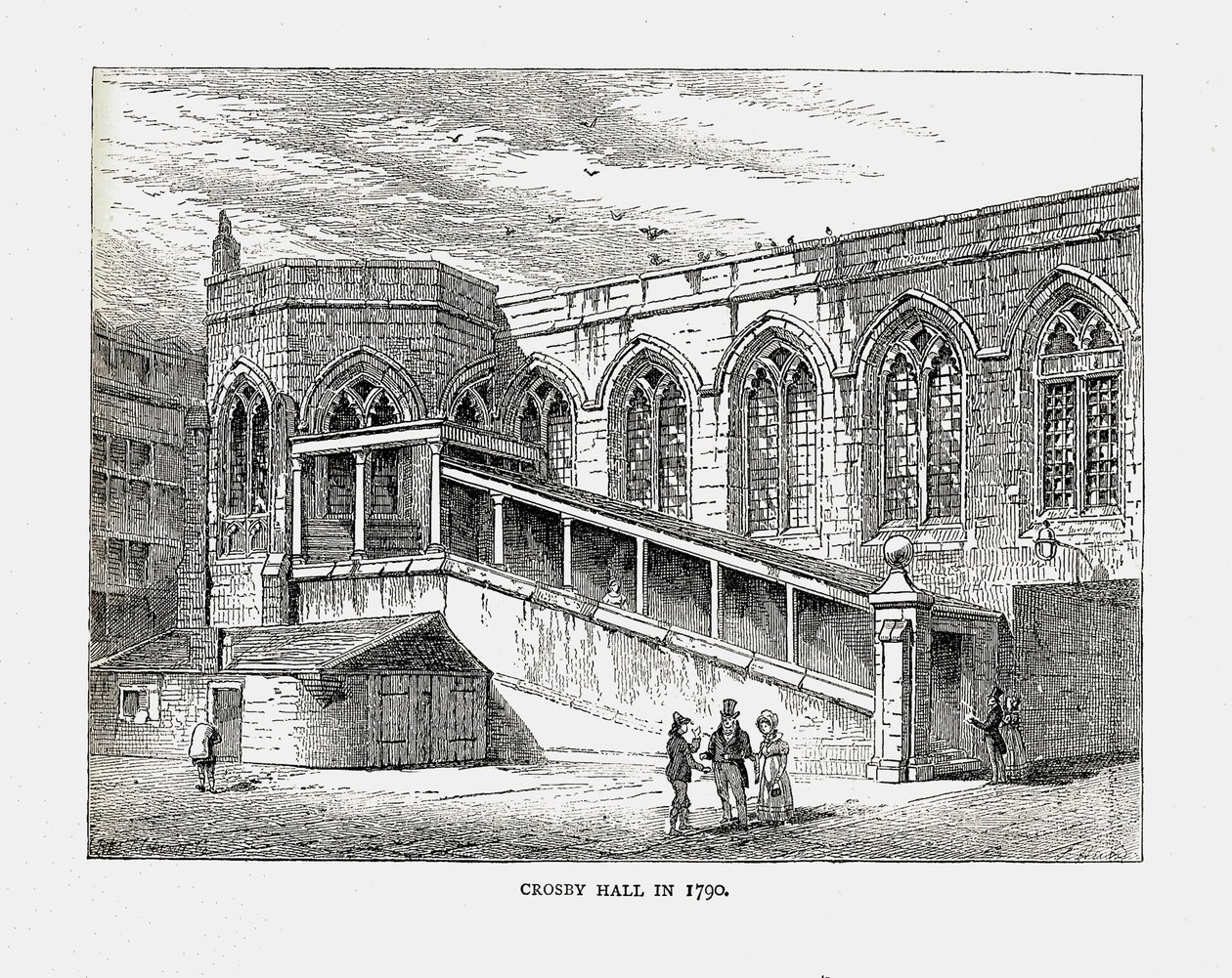 Crosby Hall in 1790, 1878 door Walter Thornbury