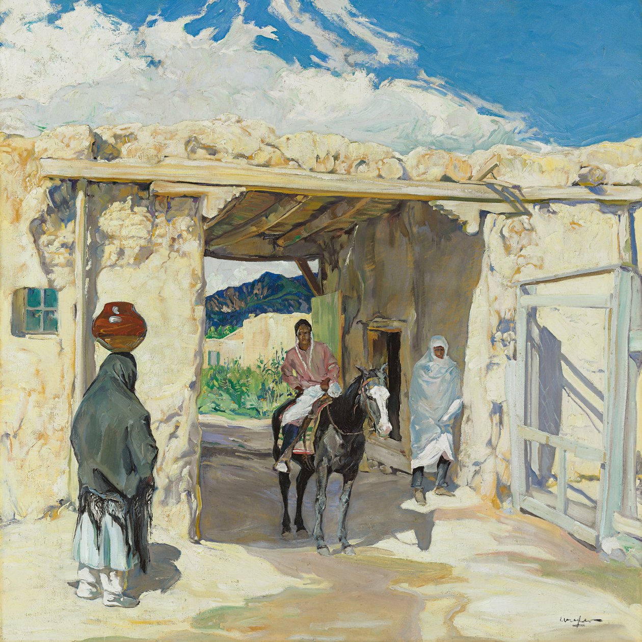 De Poort door Walter Ufer