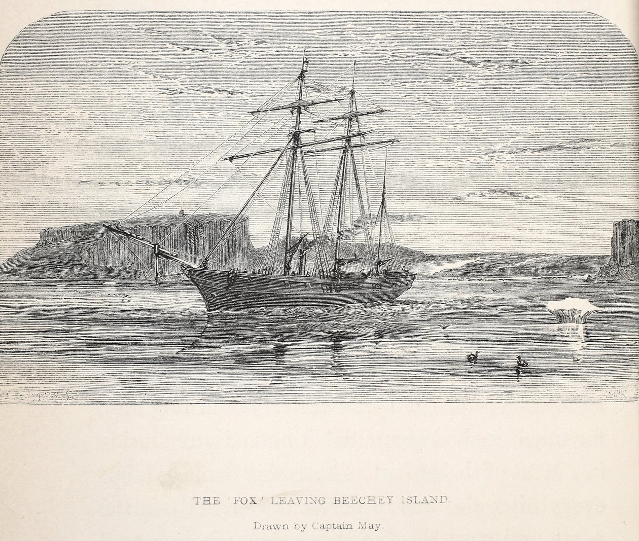 De Vos verlaat Beachey Island door Walter William May