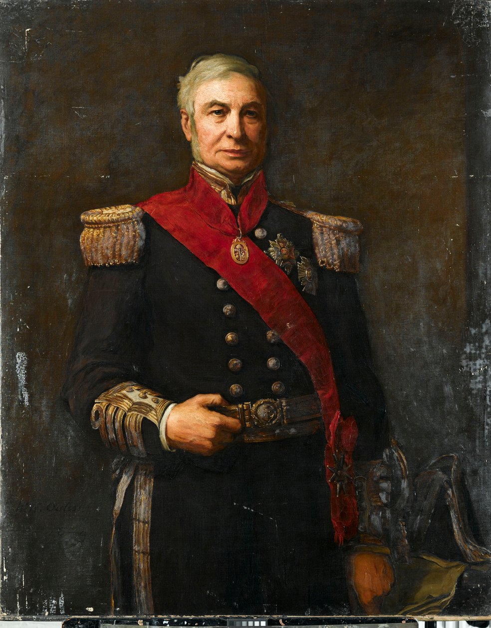 Admiraal Sir Alexander Milne (1808-1896) door Walter William Ouless