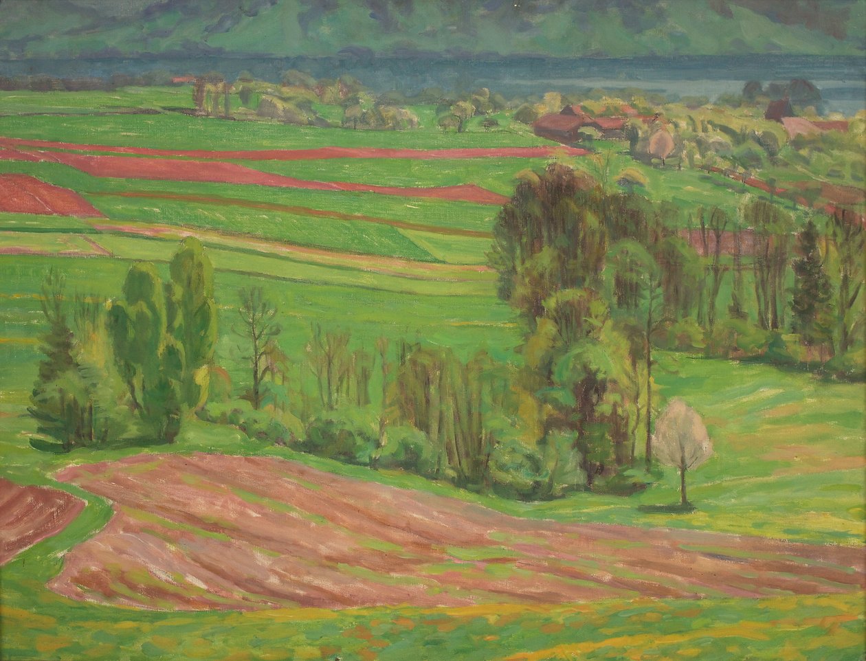 Attersee-landschap in de lente door Walther Gamerith