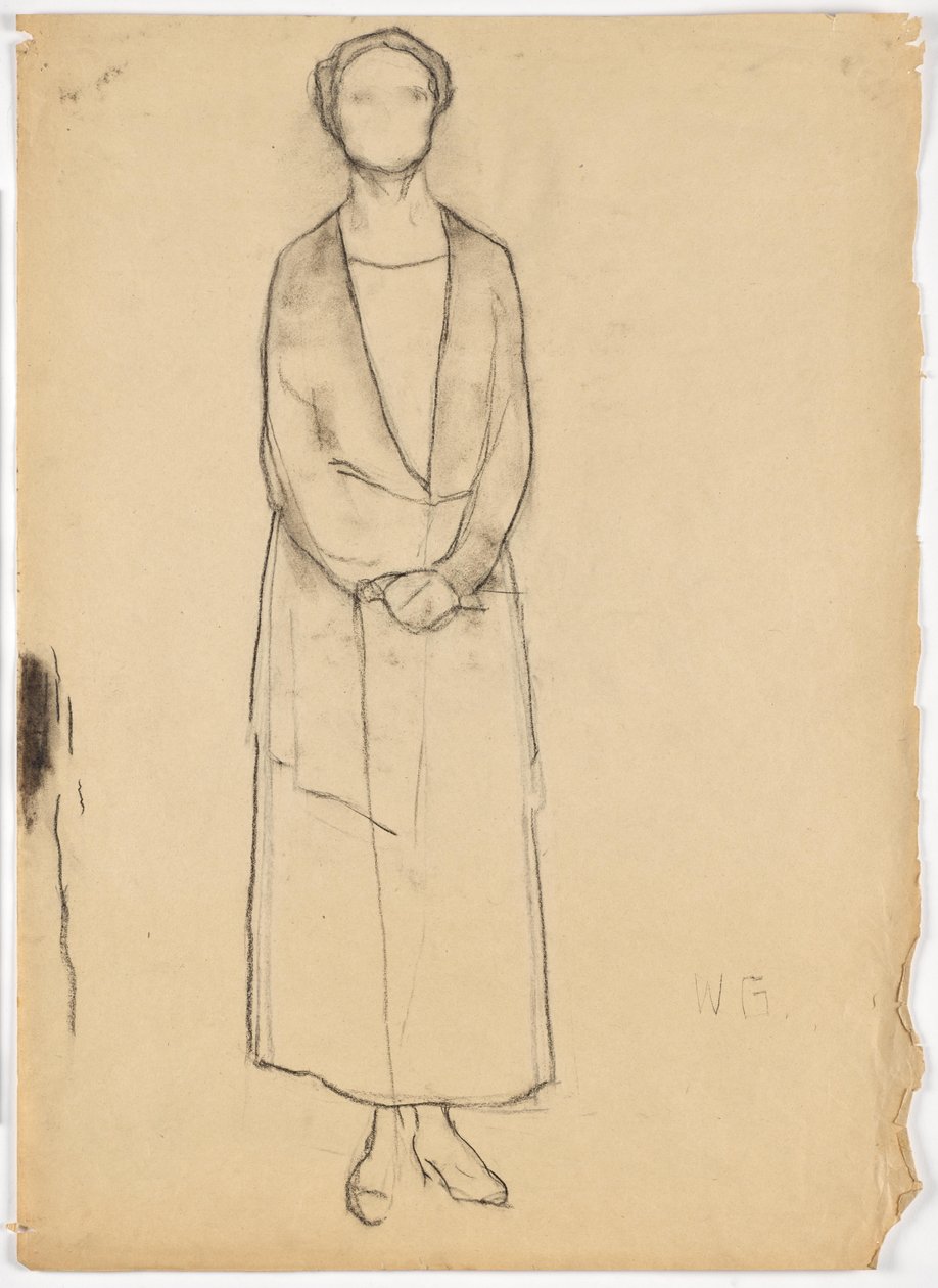 Portret van een dame door Walther Gamerith