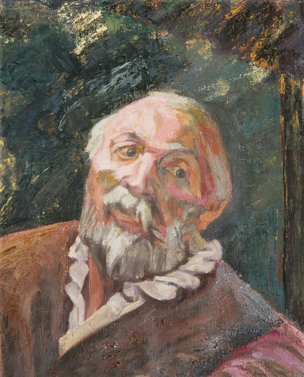Portret van een oude man door Walther Gamerith