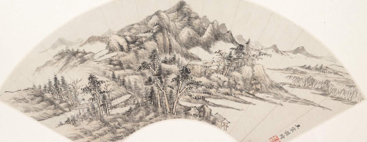 Landschap door Wang Chen