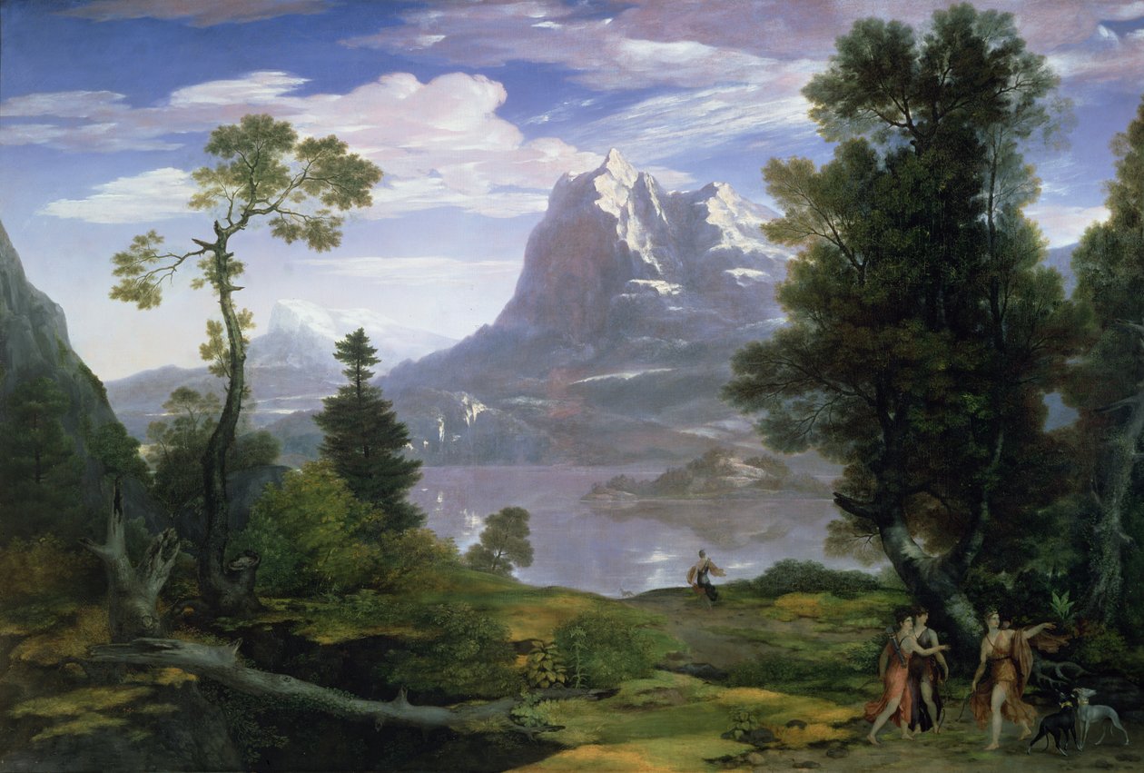Diana in de Jacht, 1805 door Washington Allston