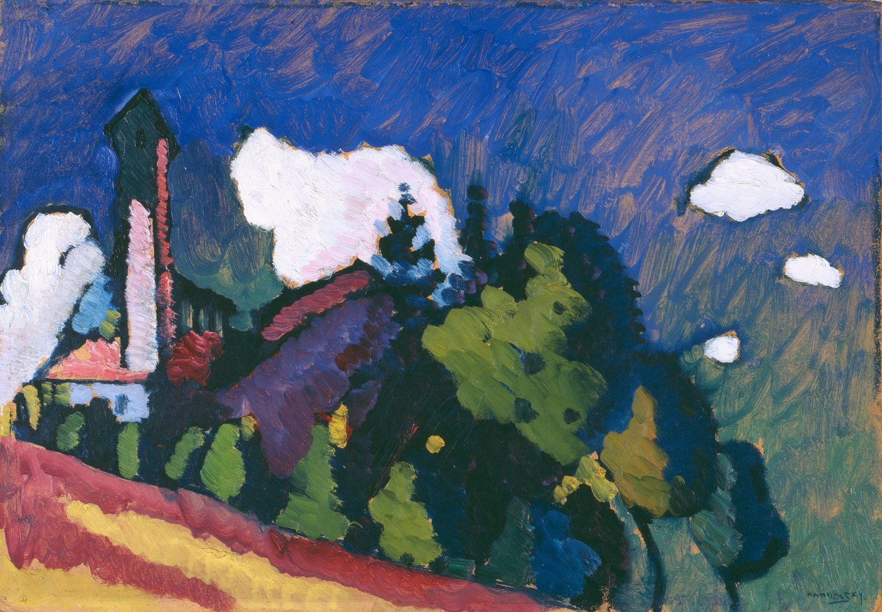 V. Kandinsky. Landschap door Wassily Kandinsky