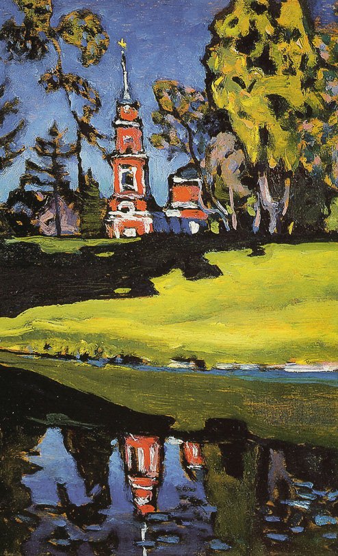 Akhtyrka, Rode Kerk door Wassily Kandinsky