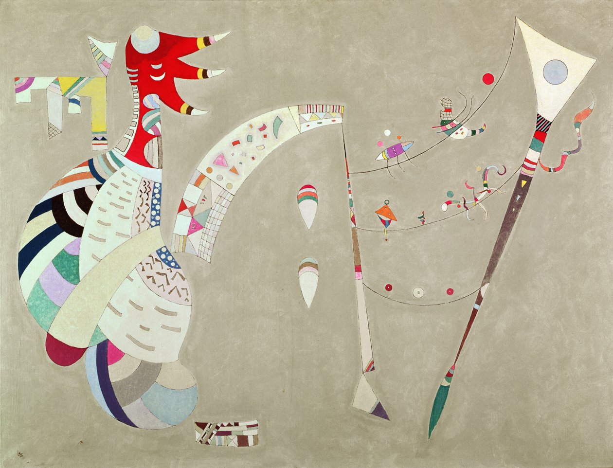 Gebalanceerd, 1942 door Wassily Kandinsky