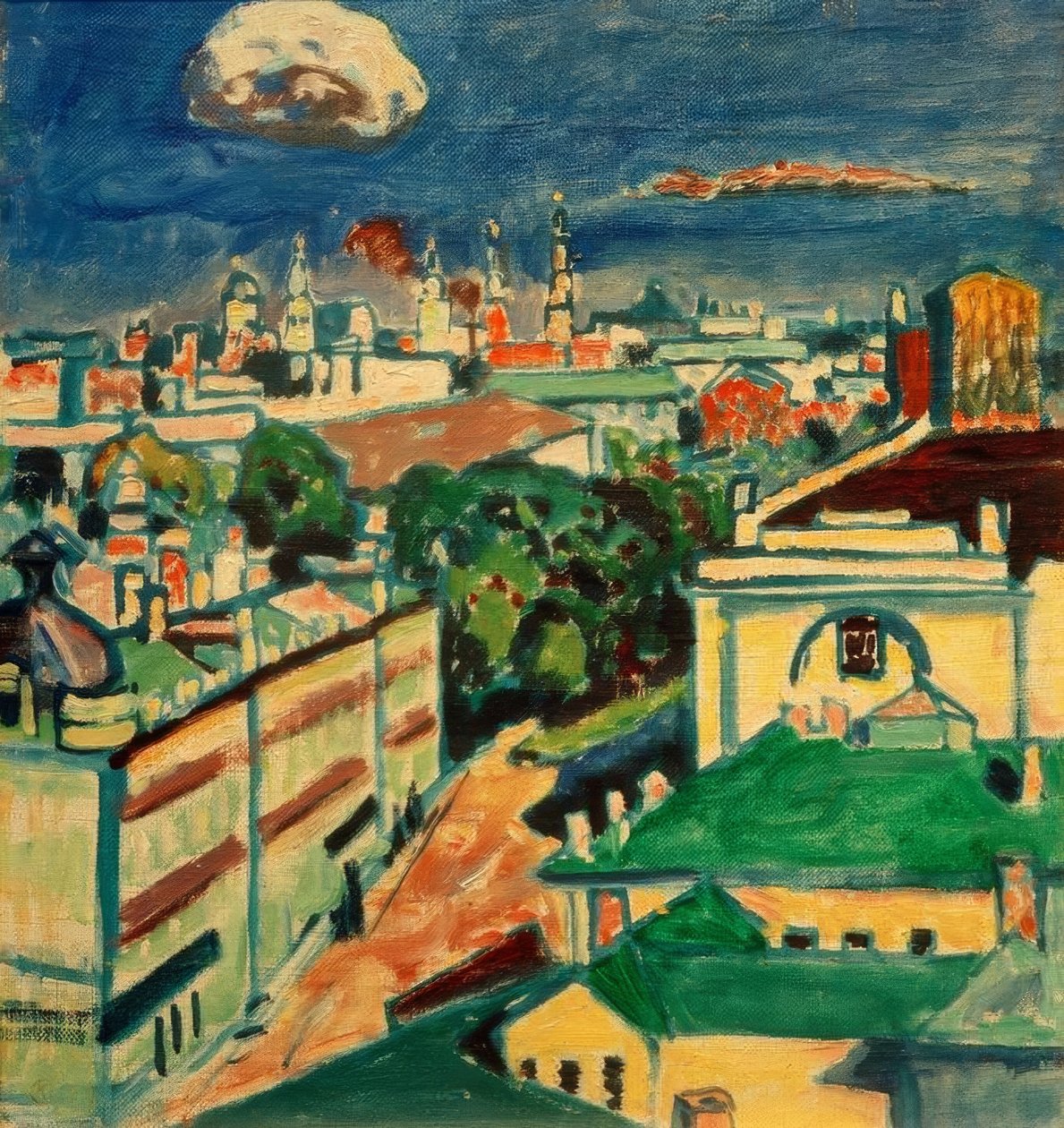 Uitzicht op Moskou vanuit het raam van Kandinsky