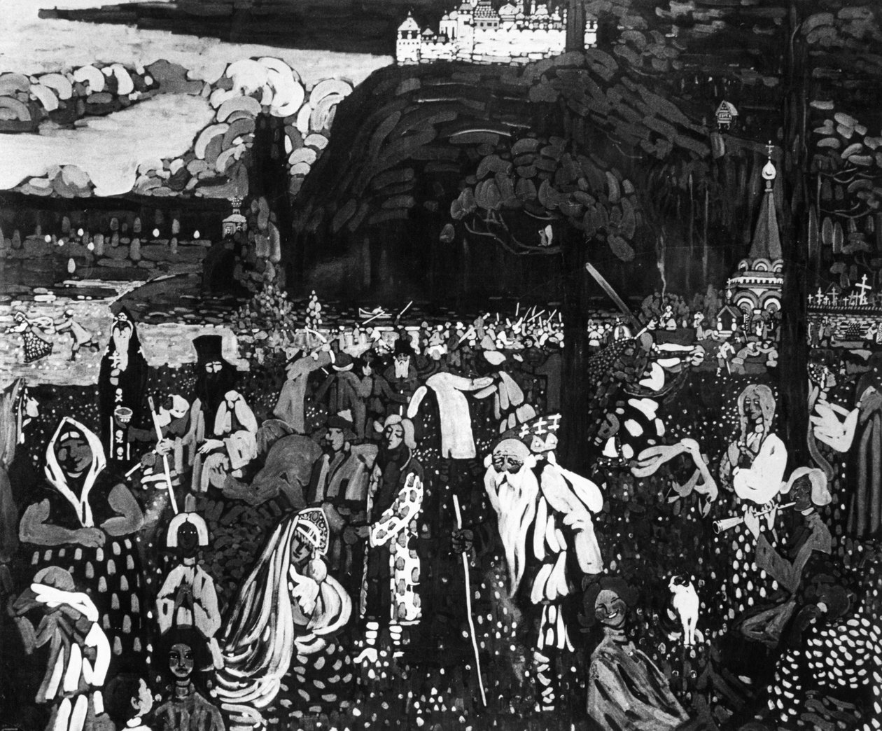 Kleurrijk Leven, 1907 door Wassily Kandinsky