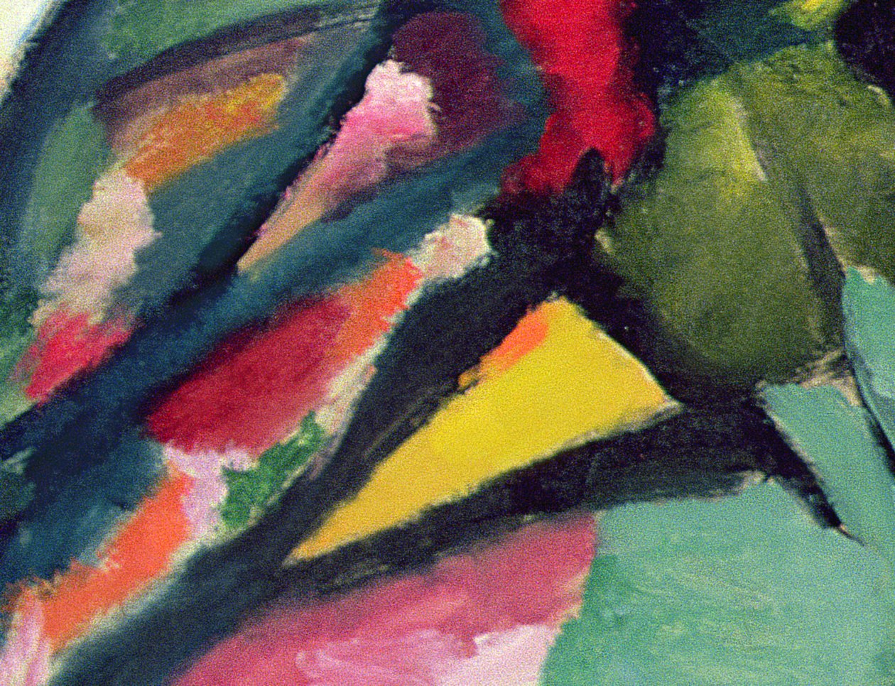 Compositie nr. 7, 1913 (detail) door Wassily Kandinsky