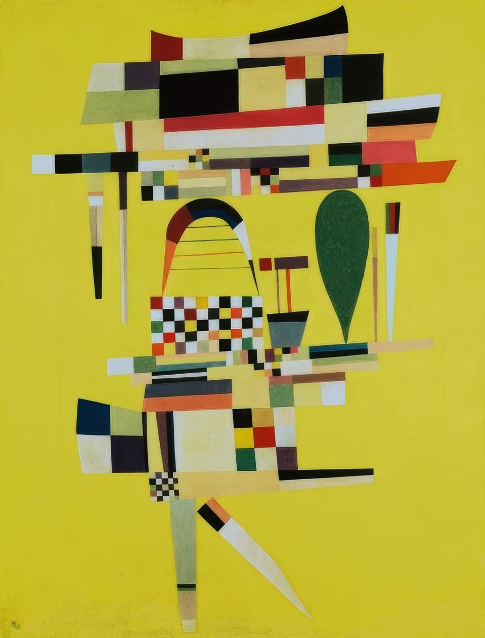 Het gele doek door Wassily Kandinsky