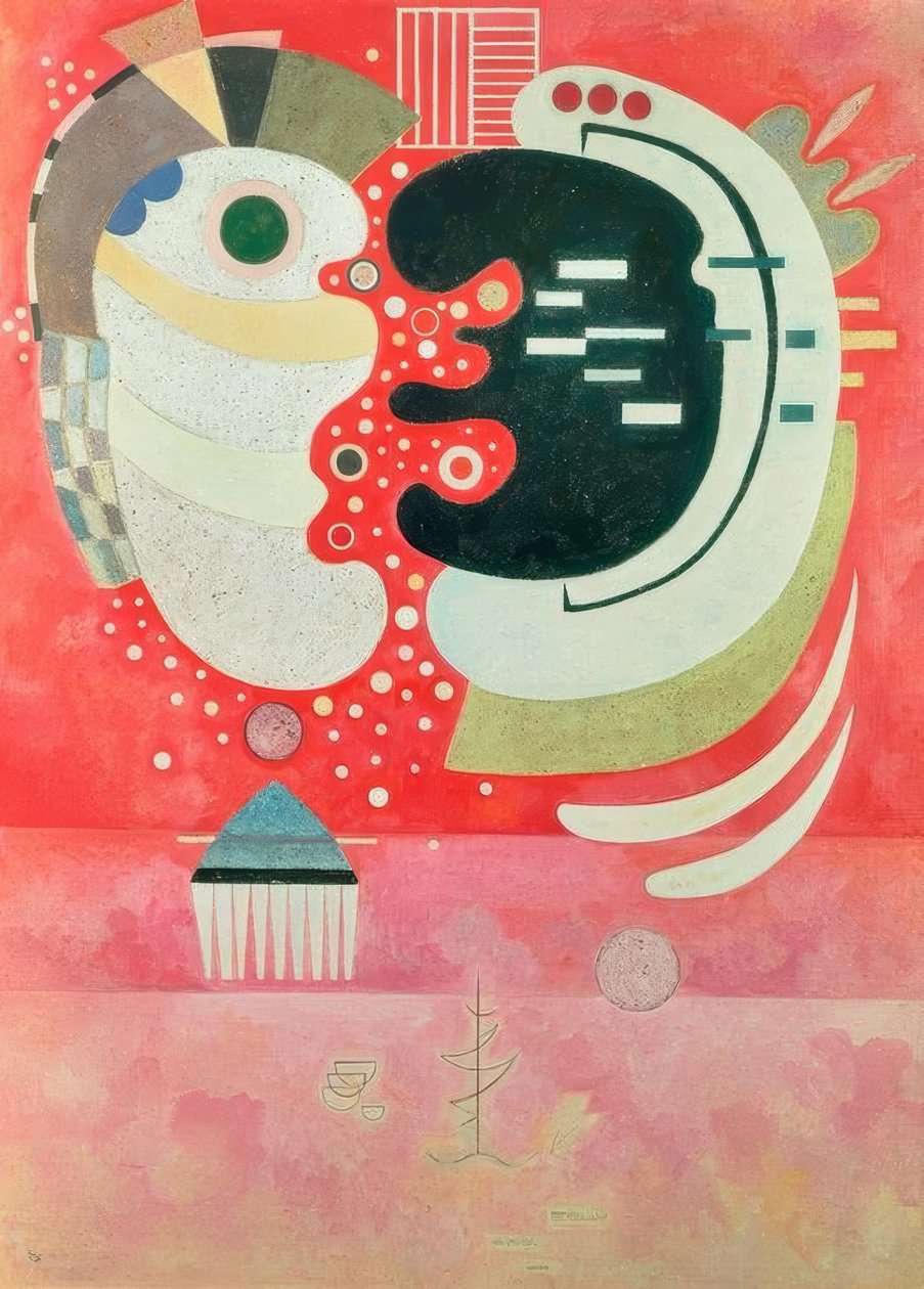 Tussen twee door Wassily Kandinsky