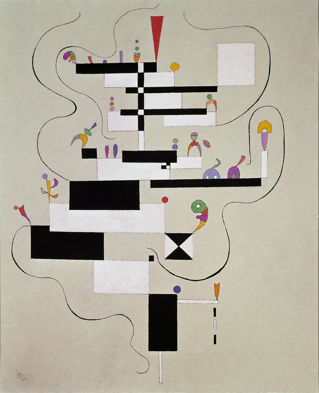 Etencore Schilderij door Vassily Kandinsky door Wassily Kandinsky