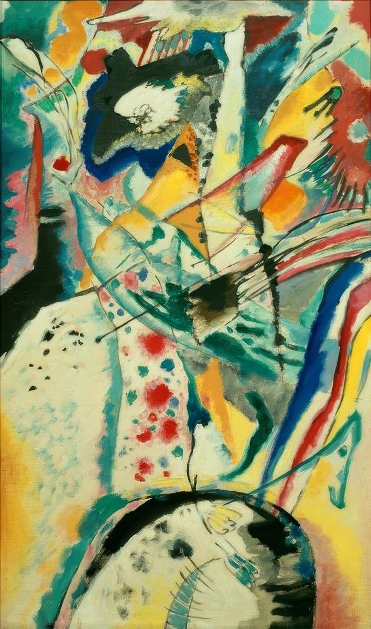 Grote Studie voor het Muurschildering voor Edwin R. Campbell Nr. 3 door Wassily Kandinsky