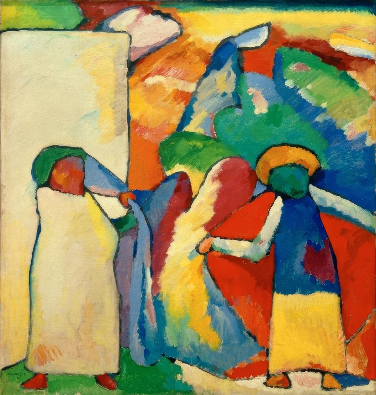 Improvisatie 6 (Afrikaans) door Wassily Kandinsky