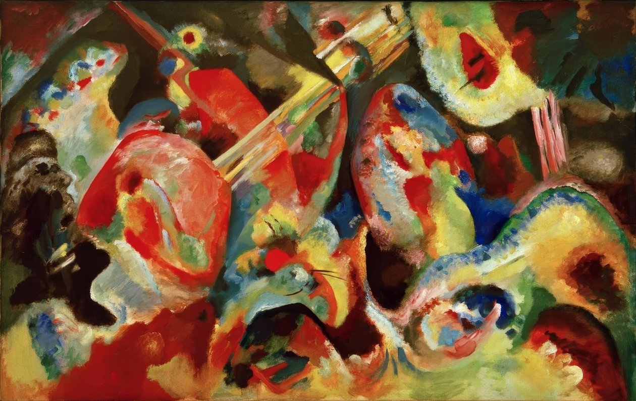 Improvisatie Zondvloed door Wassily Kandinsky