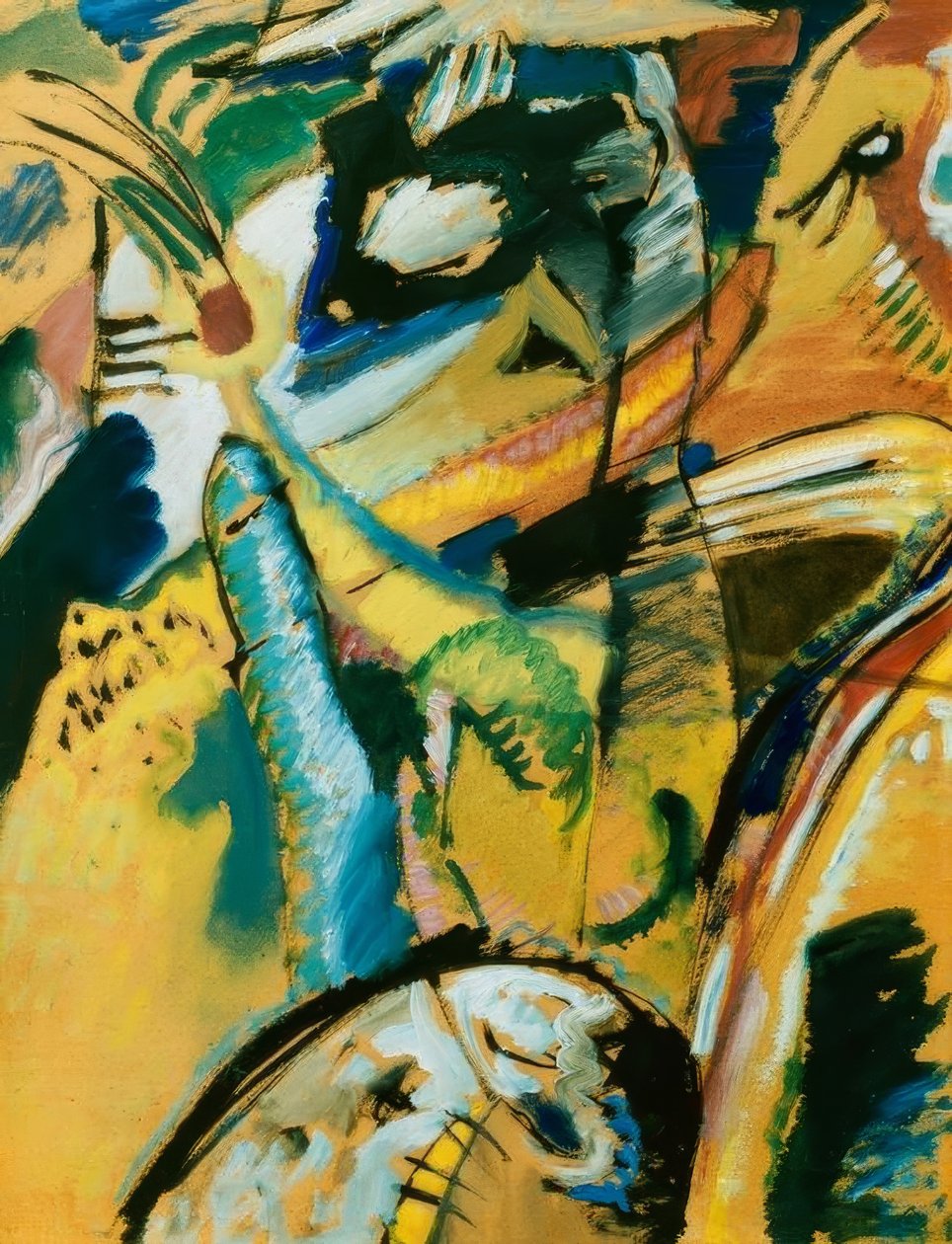 Kleine studie voor de muurschildering voor Edwin R. Campbell nr. 3 door Wassily Kandinsky