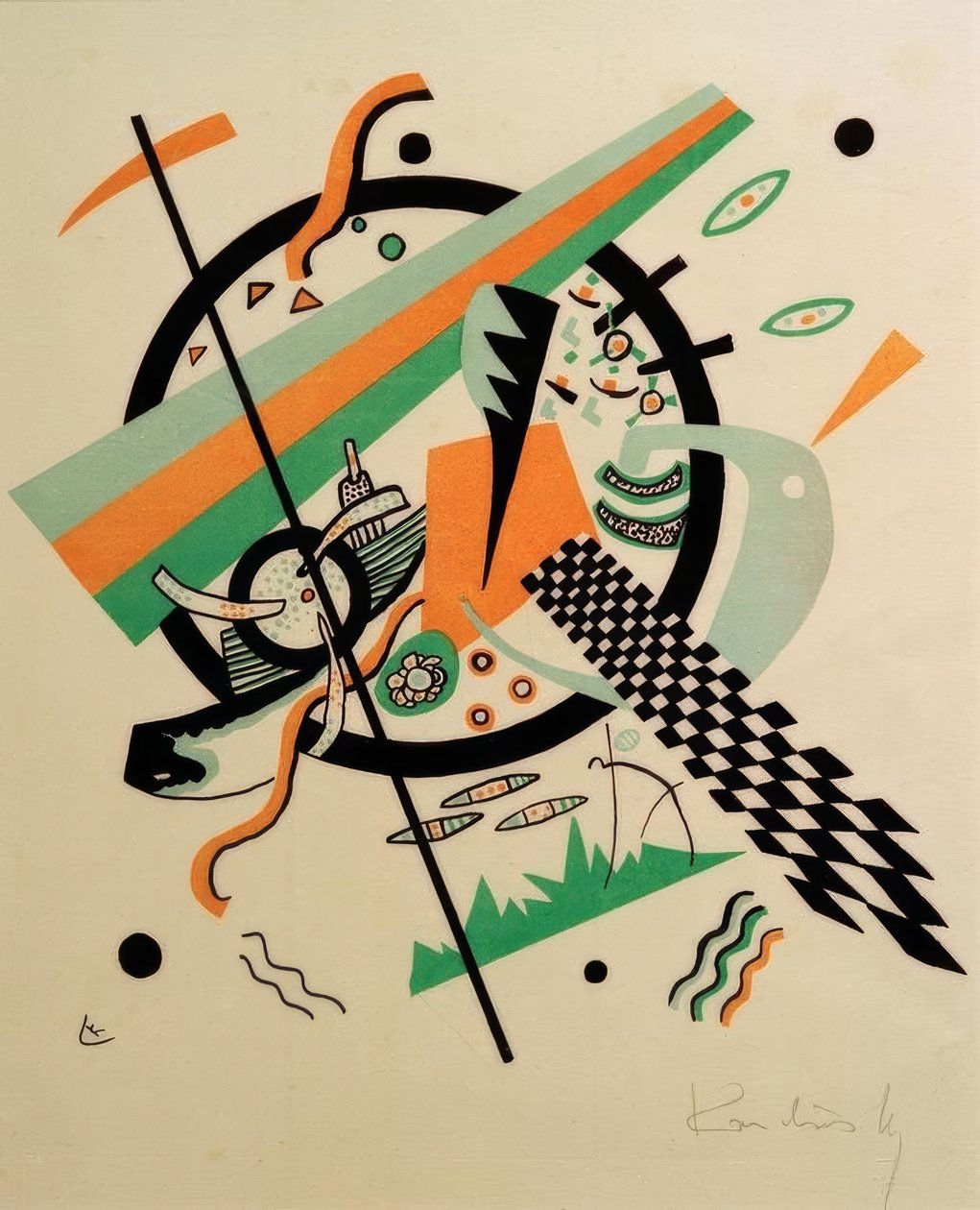 Kleine werelden IV door Wassily Kandinsky