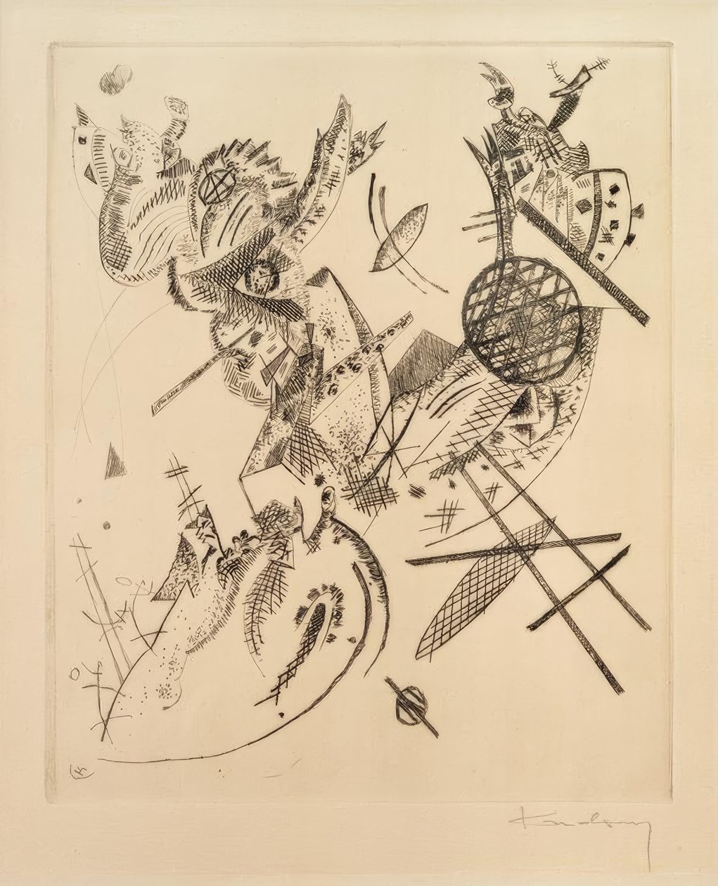 Kleine werelden XII door Wassily Kandinsky