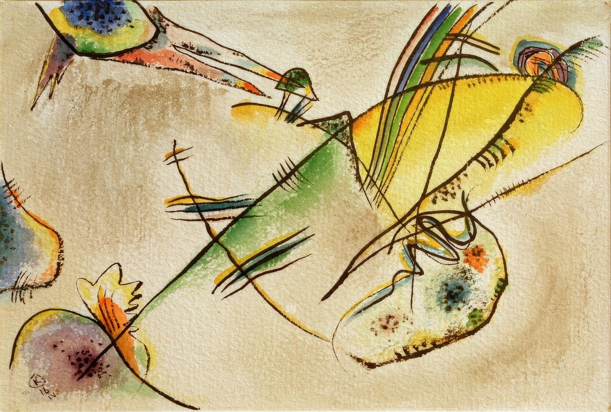 Compositie B door Wassily Kandinsky