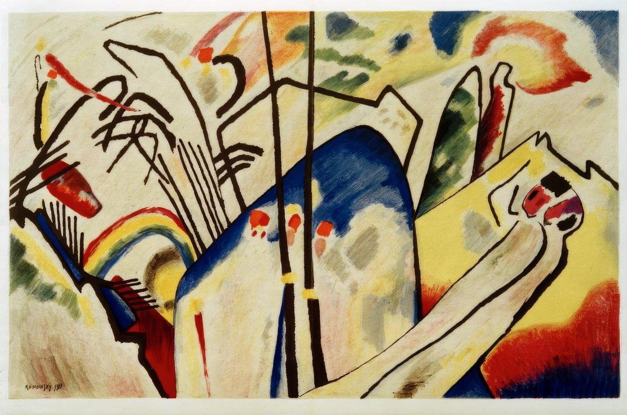Compositie IV door Wassily Kandinsky