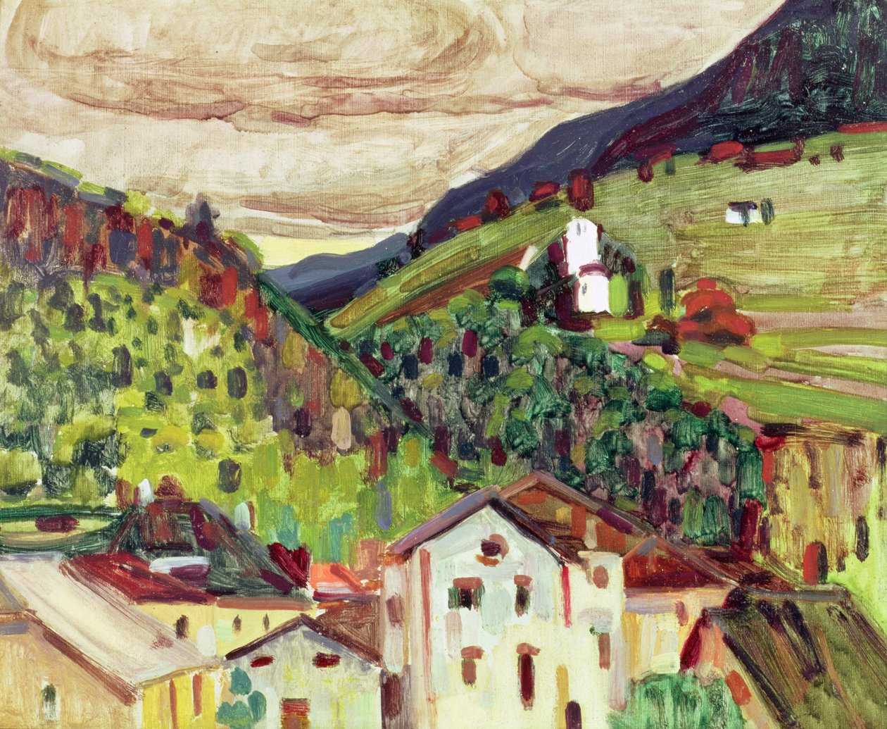 Lana, 1908 door Wassily Kandinsky