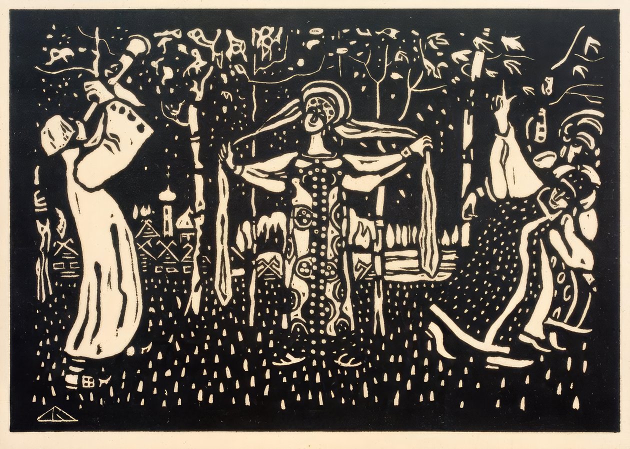 De Berken door Wassily Kandinsky