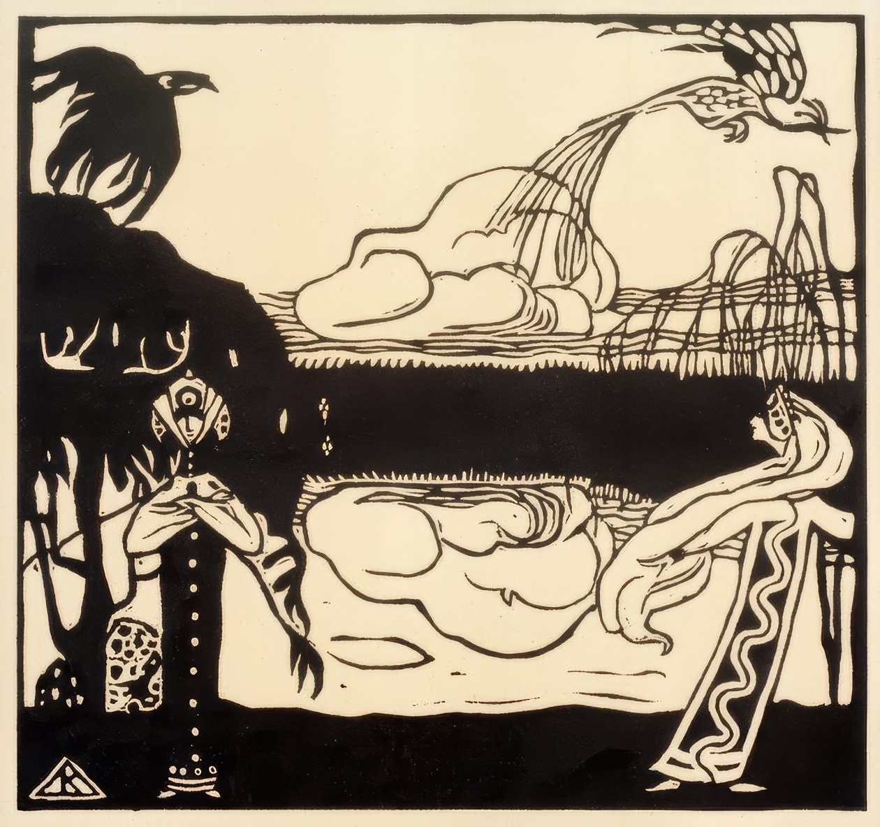De Vogels door Wassily Kandinsky