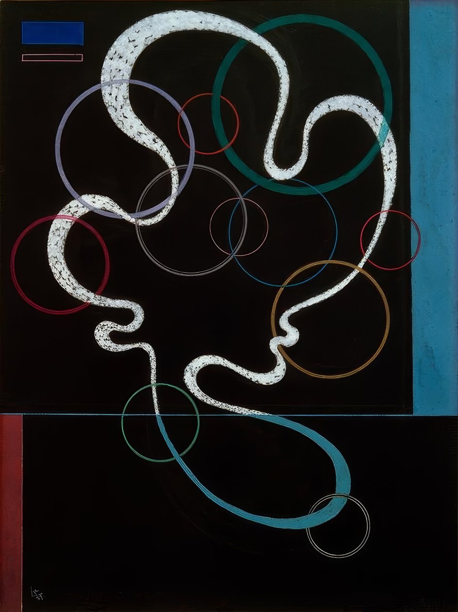 Lijn met begeleiding door Wassily Kandinsky