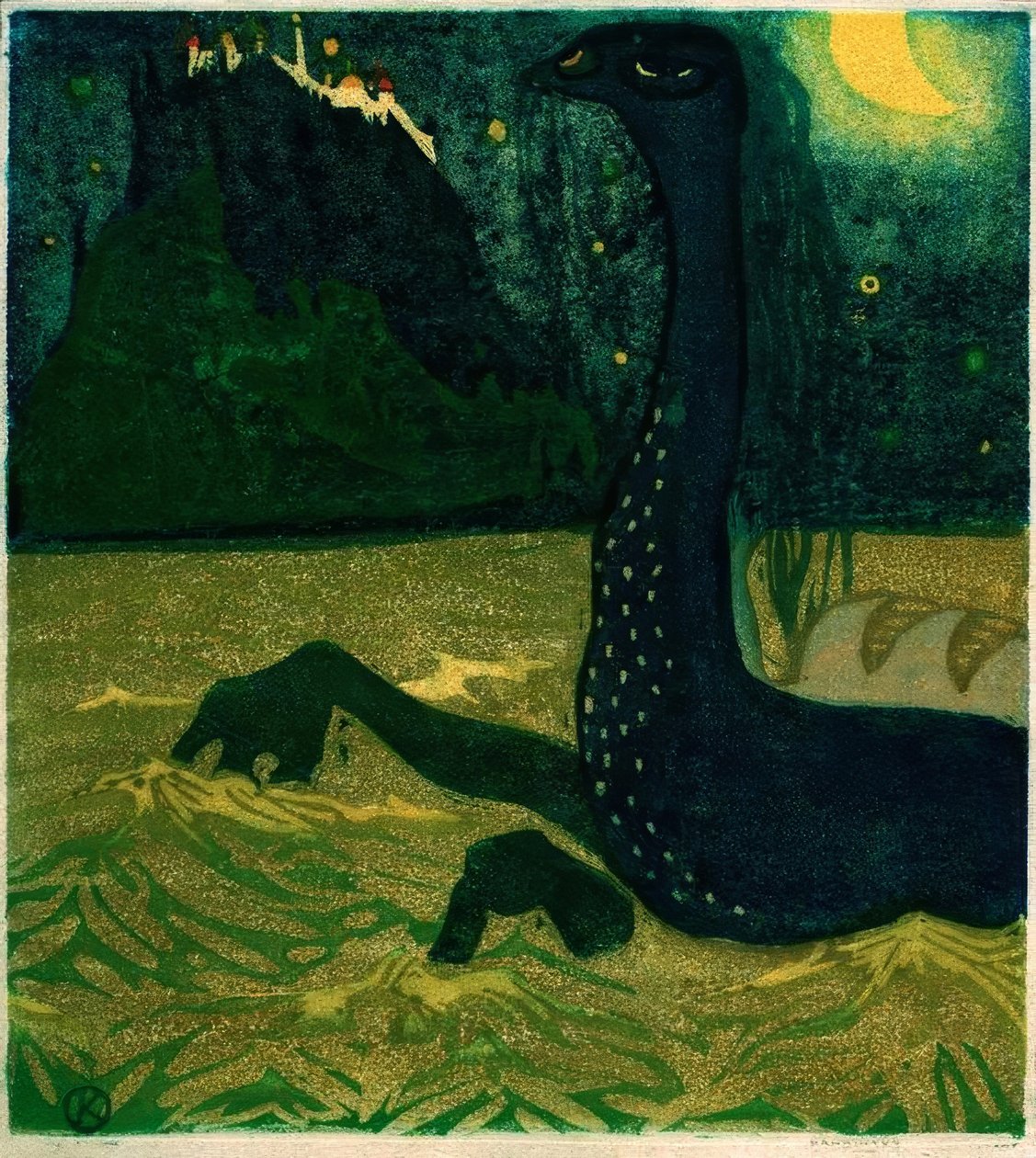 Maanlicht door Wassily Kandinsky