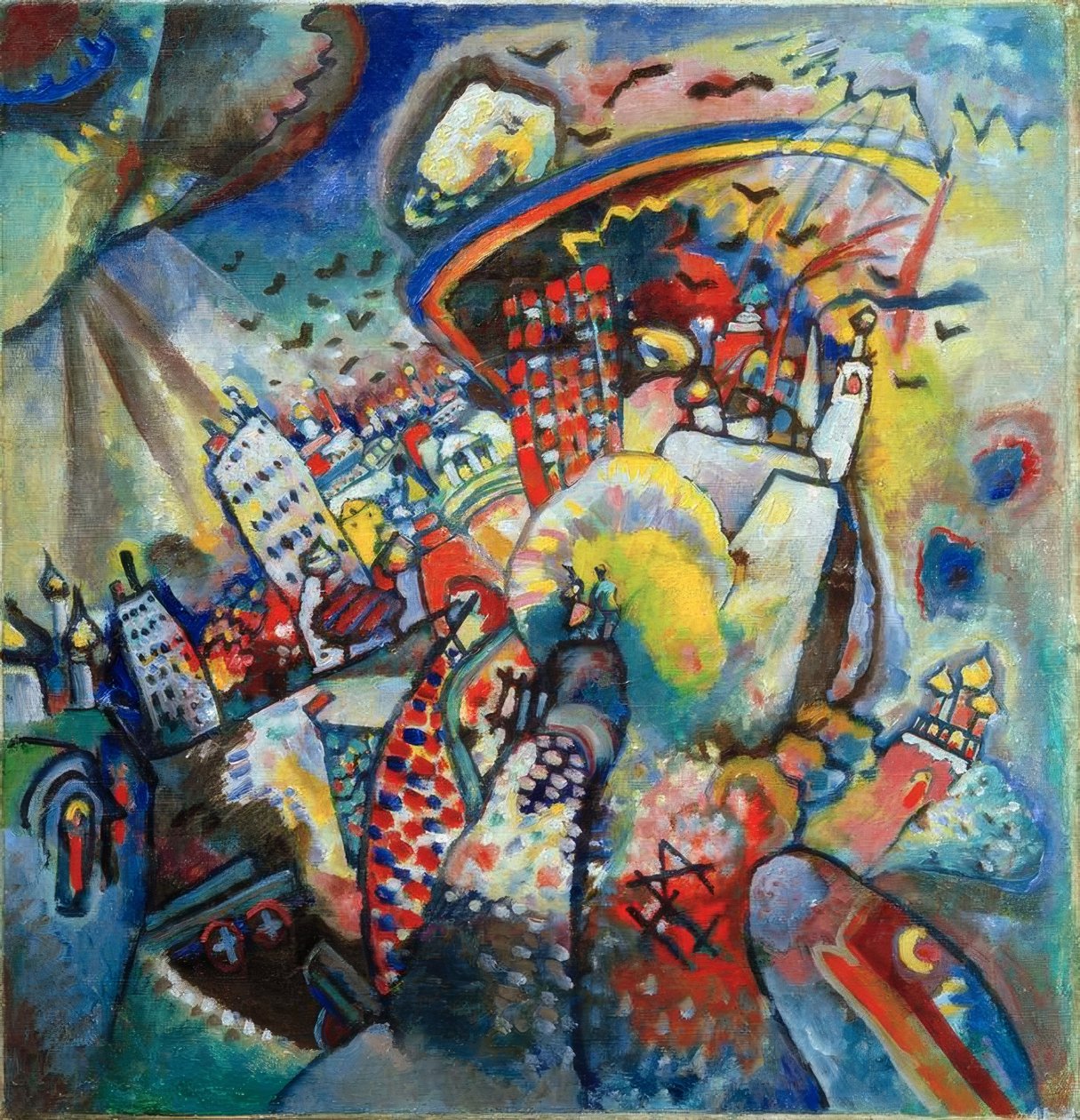 Moskou I door Wassily Kandinsky