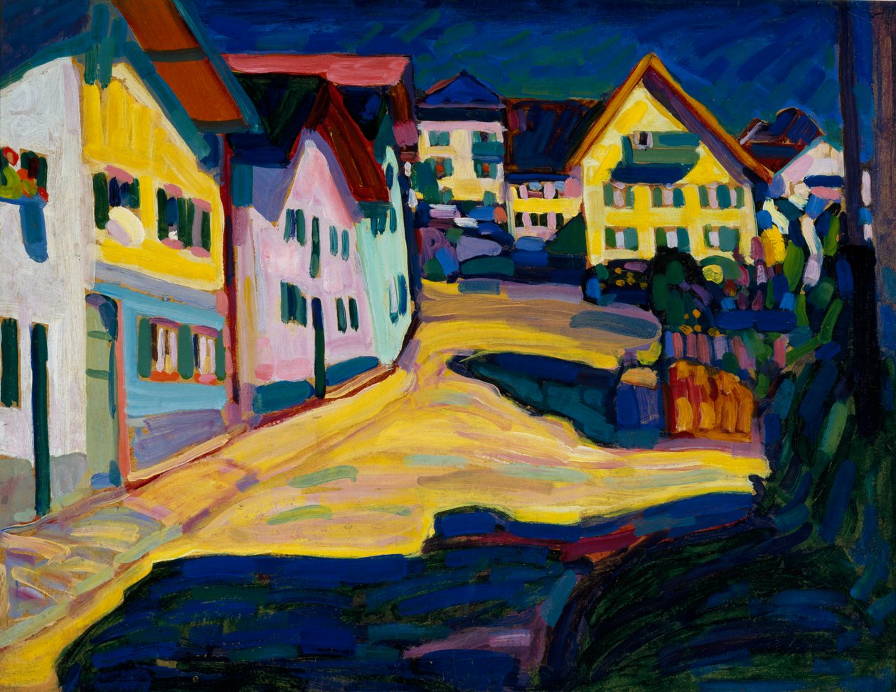 Murnau, Burggrabenstrasse door Wassily Kandinsky