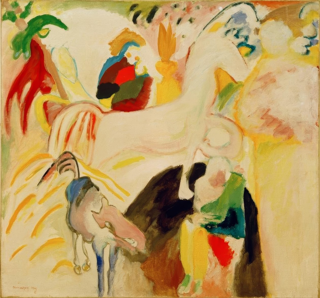 Paarden door Wassily Kandinsky