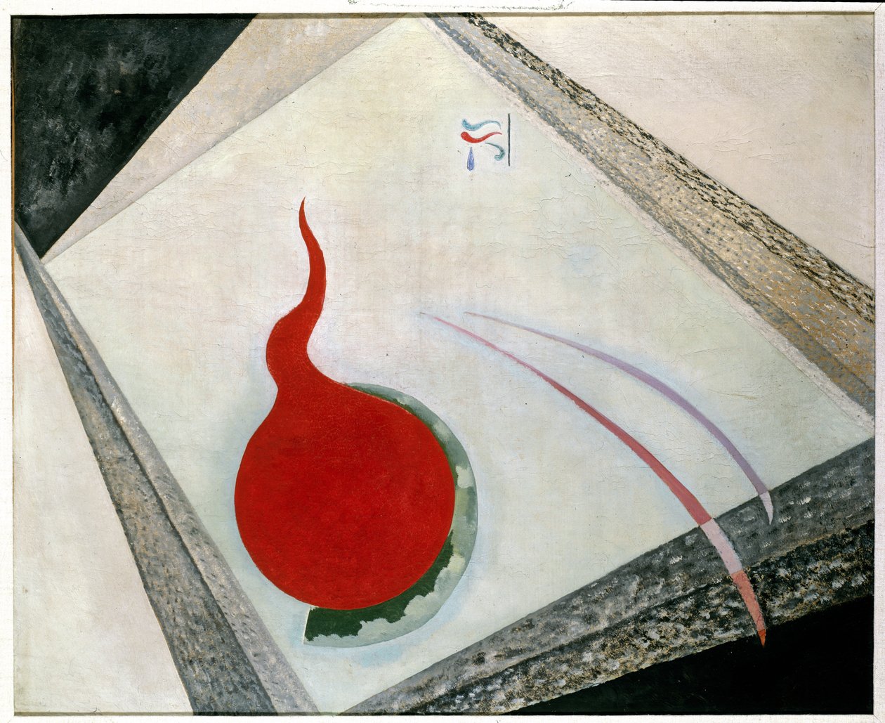 Plaat III uit `Poids Montés` (`Gemonteerde gewichten`) 1935 door Wassily Kandinsky