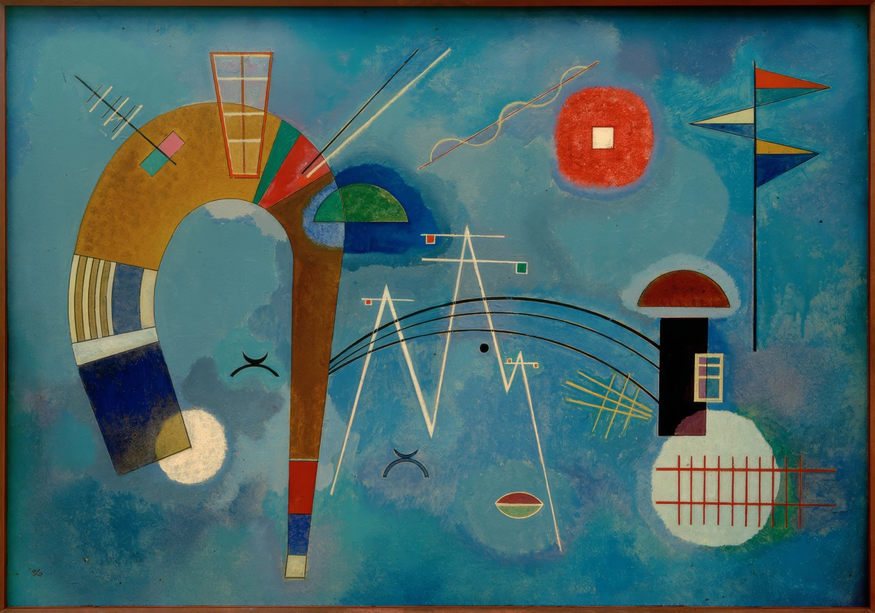 Rond en puntig door Wassily Kandinsky