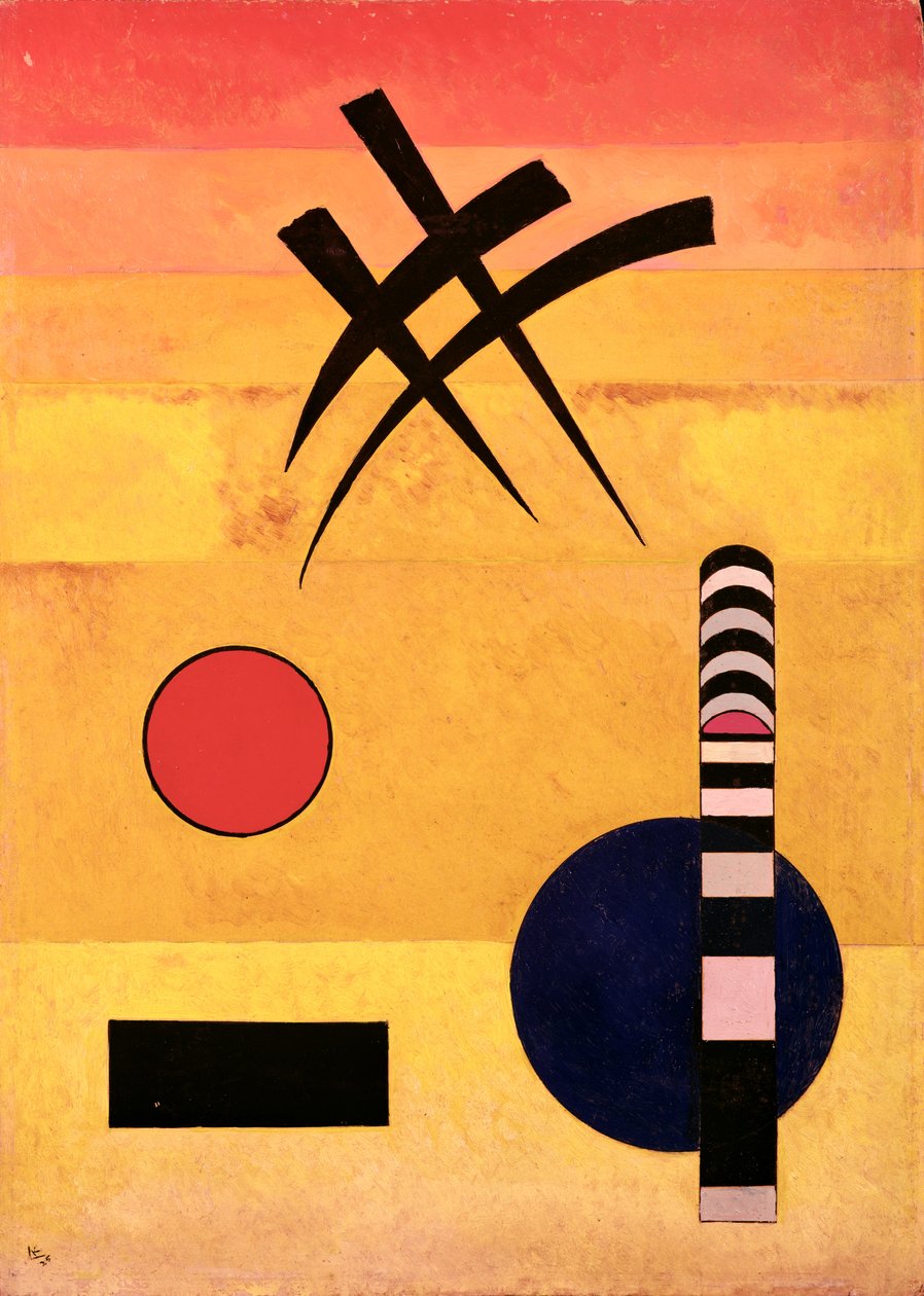 Bord, 1926 door Wassily Kandinsky