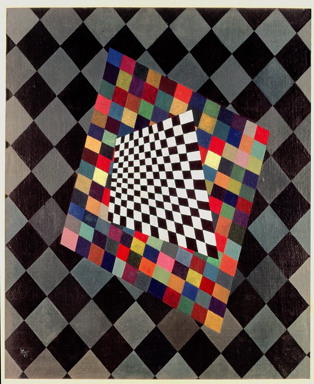 Vierkant, 1927 door Wassily Kandinsky