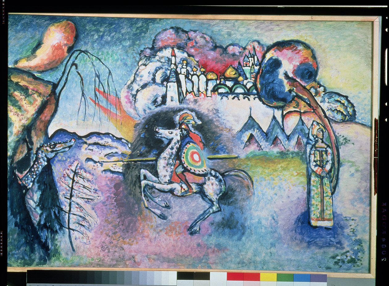 Sint Joris, 1914-15 door Wassily Kandinsky