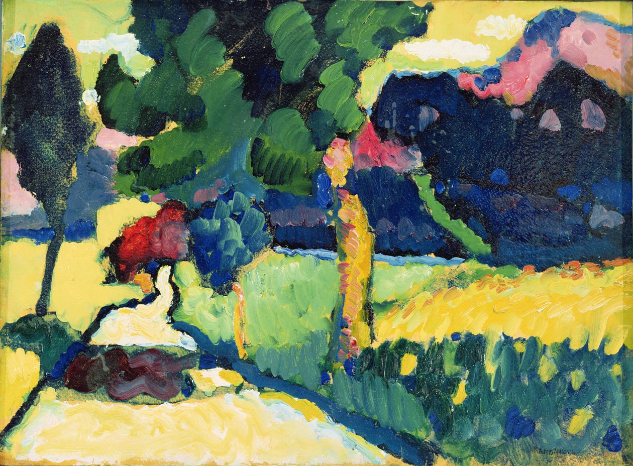 Zomerlandschap door Wassily Kandinsky