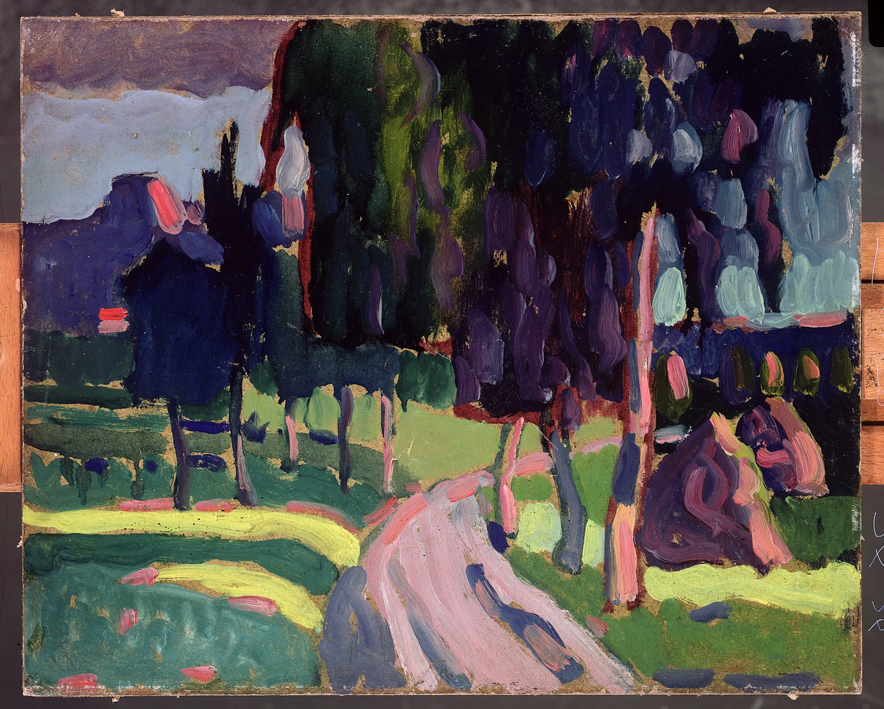 Zomer in Murnau, 1908 door Wassily Kandinsky