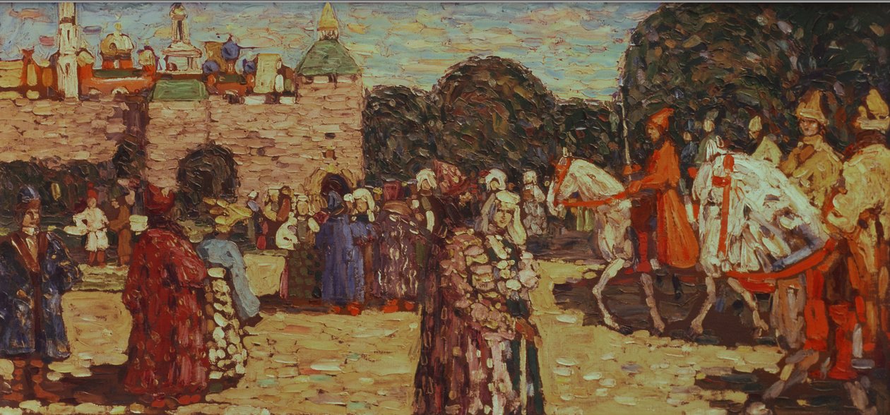 Zondag, Oud Rusland door Wassily Kandinsky