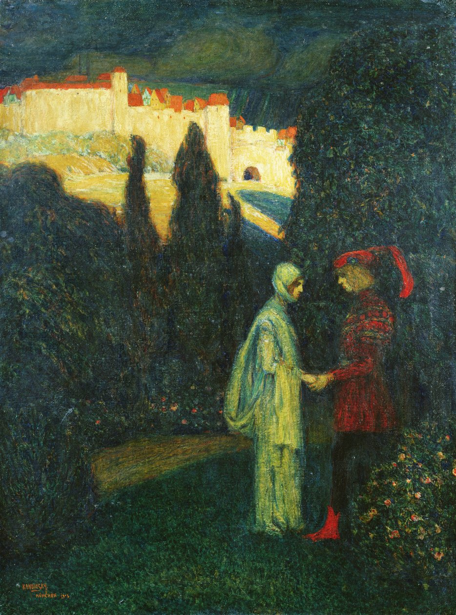 De Ontmoeting door Wassily Kandinsky