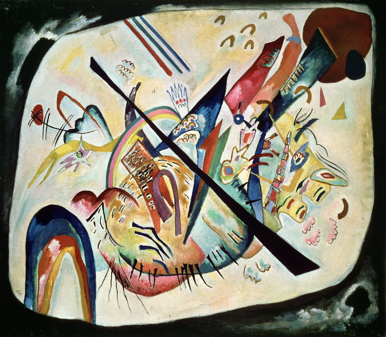 Witte Ovaal, 1919 door Wassily Kandinsky