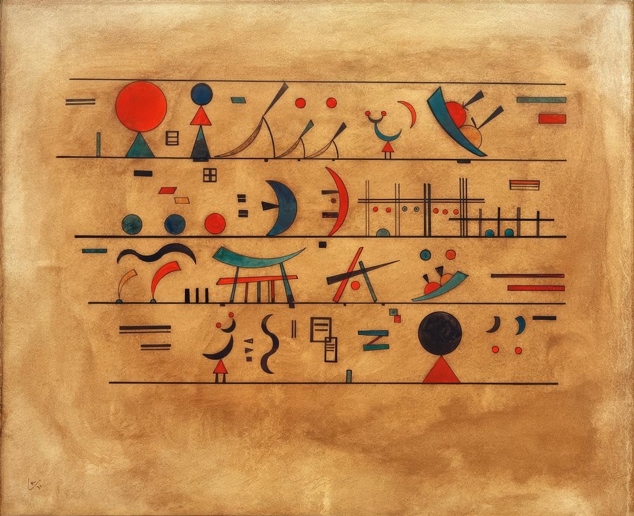 Tekenreeksen door Wassily Kandinsky