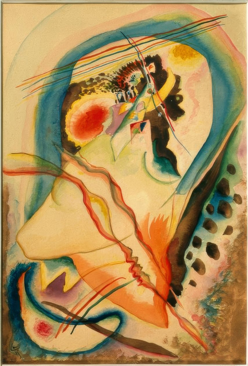 Abstracte compositie door Wassily Kandinsky