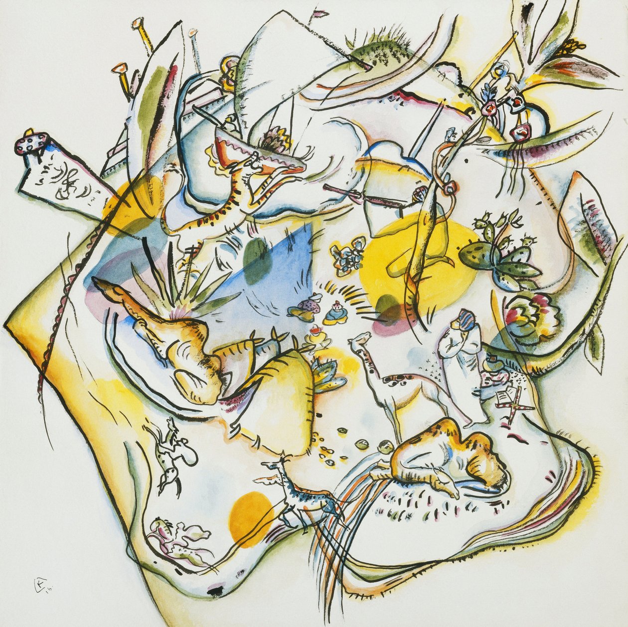 Afrika door Wassily Kandinsky