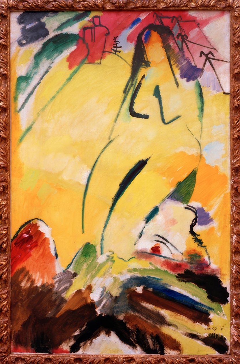 Naakt door Wassily Kandinsky